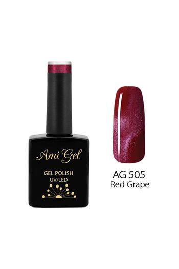 Ami Gel Magnetic Gel Polish - Hypnotic Red Grape AG505 14ml - Ami Gel