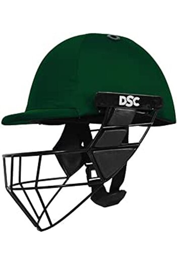 DSC Avenger Pro Cricket Helmet for Men & Boys | Medium | Green | Steel Grill | Neck Guard