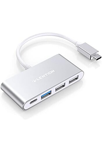 LENTION موزع USB-C 4 في 1 مع Type C وUSB 3.0 وUSB 2.0 متوافق مع MacBook Pro 13/14/15/16 2023-2016،