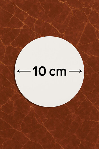 Cekuonline Round Plexiglass Coaster with Printed Pattern Single Arizona