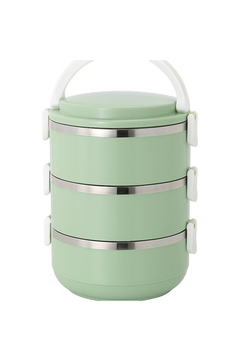 TSUMAB 3-Tier Insulated Food Container – Green Stainless Steel Lunch Box