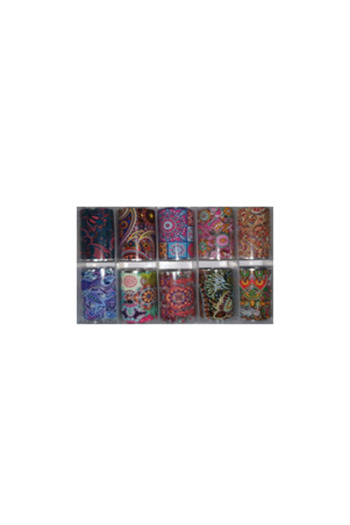 Ami Gel Set Folii Unghii pentru Transfer - Nail Art Abracadabra Foil Tip F7 Abstract Flowers