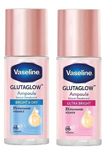 Vaseline GlutaGlow Set of Dry and Ultra-Shiny Deodorant Ampoules, 45ml Each