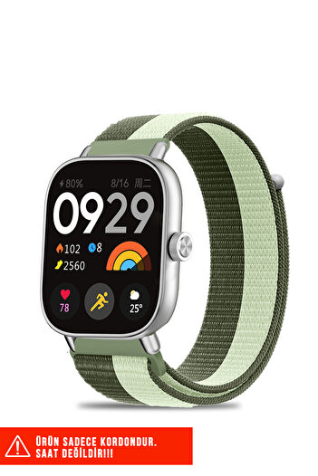 Nezih Case Redmi Watch 4 / Redmi Watch 5 Compatible Mesh Sports Velcro Practical Nylon Strap 20mm