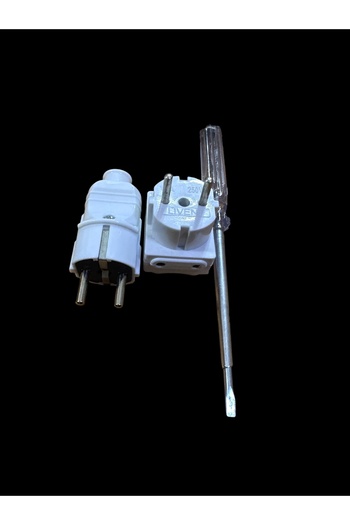 SERMER PAZARLAMA Set of 3 Five-Prong Plug Control Pens and Plug Heads