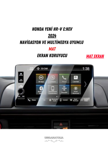 UniqAnatolia Honda New Hr-V E:Hev 2024 Navigation Multimedia Compatible Matte Screen Protector