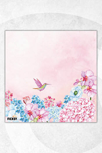 Ficksy Flower Memo Pad - 9*9 cm Size - 50 Sheets - Notepad - Memopad - Note Paper - to Do List - Notebook