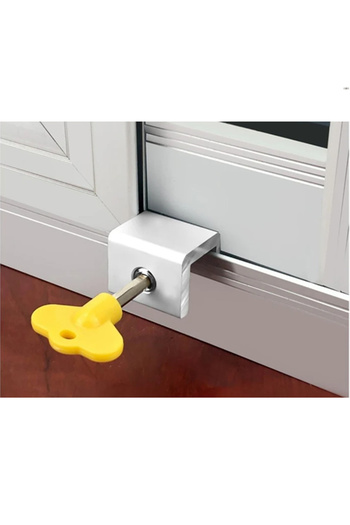 usin 3Pcs Adjustable Sliding Casement Door Window Glass Balcony Lock - Screw Lock