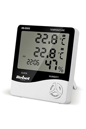 Rebel Weather Station - Temperature measurement, humidity, calendar function
