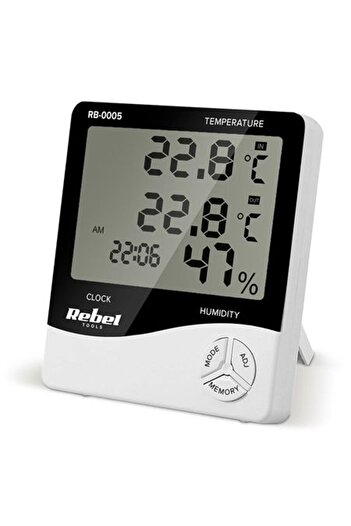 Rebel Weather Station - Temperature measurement, humidity, calendar function