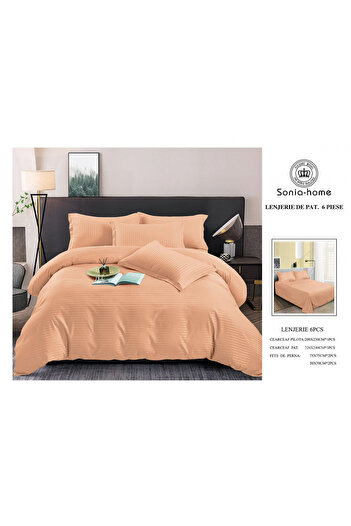FIONNA.RO Satin Cotton Damask Underwear - Salmon Orange