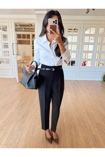 My Blog Black Belted Trousers - 3790