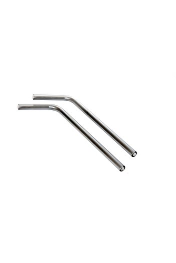 sui home 6 Pack Black Glass Straws and 1 Cleaning Brush