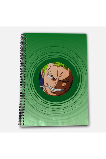 Define Moyas One Piece Zoro Checkered A4 School Notebook 72 Sheets Model 3 - Straw Hat Series