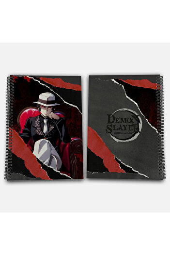 Define Moyas Demon Slayer Muzan Checkered A4 School Notebook 72 Sheets Model 1
