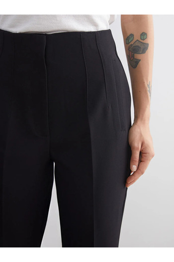 LC Waikiki High Waist Cigarette Pleated Women's Trousers
