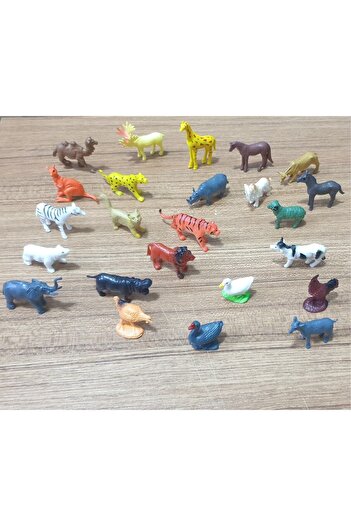 Ailenizin Oyuncakçısı Oyuncak Hayvanlar 24 Parça Farm Çiftlik - Wild Vahşi Hayvan Set
