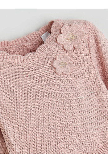 LC Waikiki Crew Neck Long Sleeve Girl's Dress