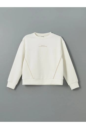 LC Waikiki Crew Neck Girl's Sweatshirt and Tights