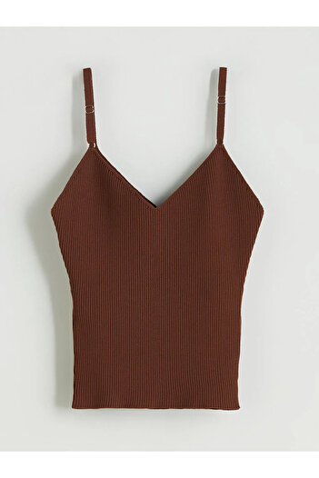 LC Waikiki V-Neck Strap Women's Knitwear Undershirt