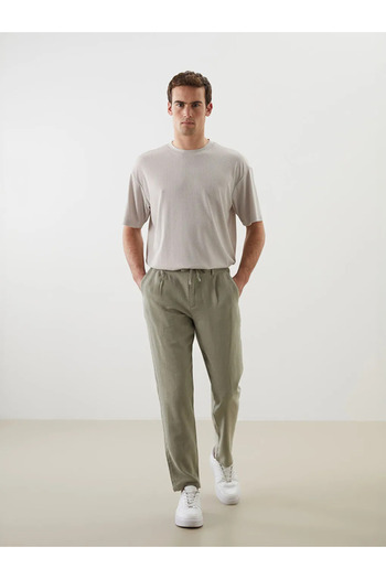 LC Waikiki Slim Fit Linen Blended Men's Trousers