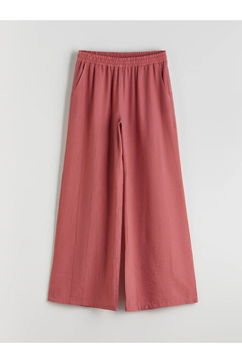 LC Waikiki Wide Leg Women's Trousers with Elastic Waist