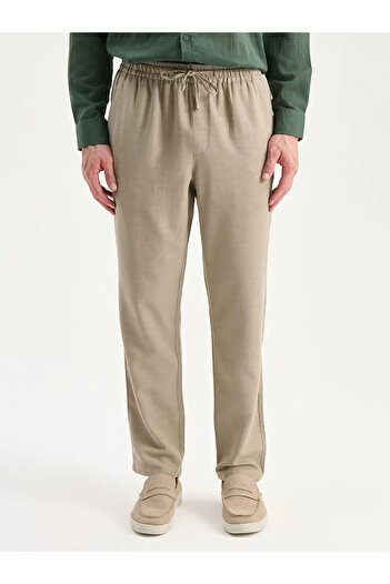 LC Waikiki Standard Fit Linen Look Men's Trousers