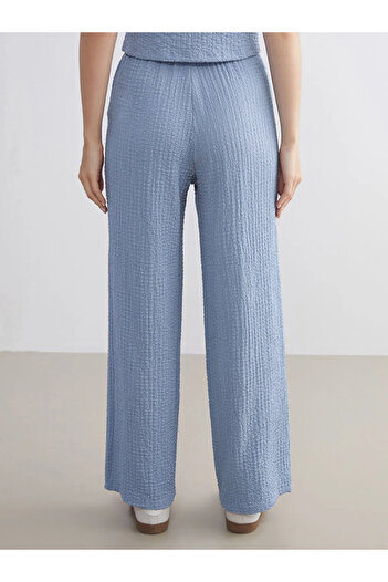 LC Waikiki Elastic Waist Textured Women's Trousers