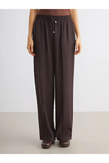 LC Waikiki Modal Blended Women's Trousers with Elastic Waist