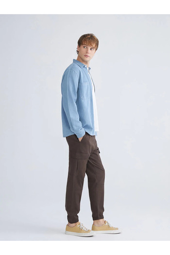 LC Waikiki Standard Mold Gabardine Men's Cargo Trousers