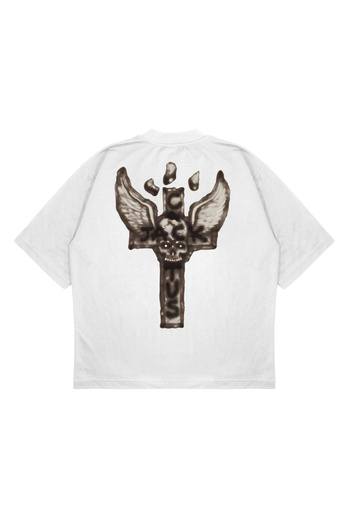 TRAGEDY Μπλουζάκι Unisex Oversize CACTUS JACK CROSS με στάμπα, χοντρό ύφασμα, φαρδιά εφαρμογή