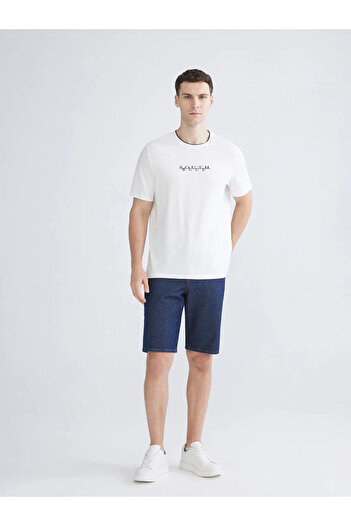 LC Waikiki Crew Neck Printed Combed Cotton Men's T-Shirt