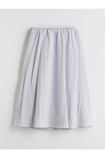LC Waikiki Textured A-Line Skirt with Elastic Waist