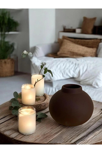 Porselian Handmade Concrete Globe Decorative Vase
