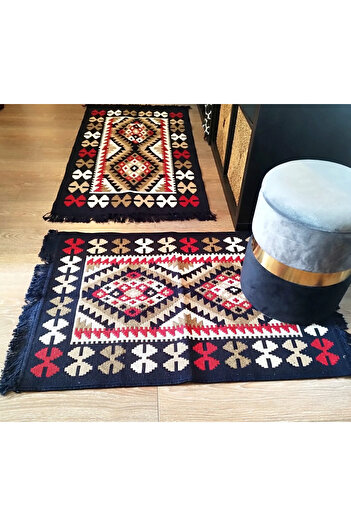 OEM 1+1 set Woven rugs, double-sided, size 60x90cm H&H61