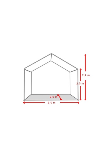Martin Corturi Evenimente 3x2 m ECONOMY Event Tent, white PVC