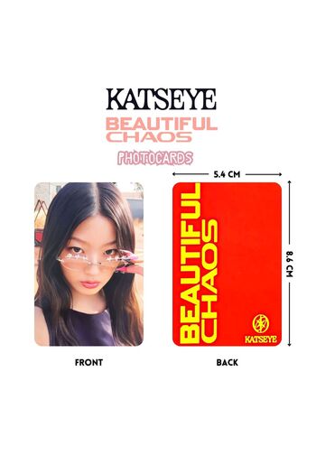 Kpop Dünyasi Φωτογραφικά κάρτες KATSEYE ''Beautiful Chaos'' Σετ POB 2