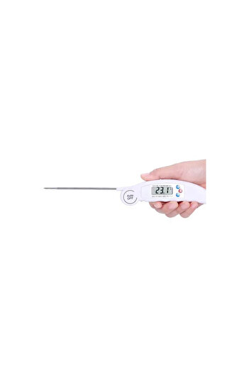 Poro Online Digital food thermometer PO 15, LCD, Foldable, Auto-Off, HOLD function, WHITE