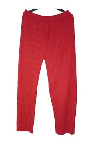 OEM Pantaloni dama, bumbac, rosu, XL