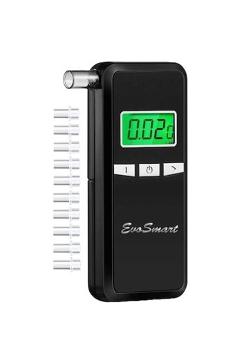EvoSmart Alcohol Tester EvoSmart™ AD80 Professional, Breathalyzer, Digital, Memory Function, Accuracy +/- 0