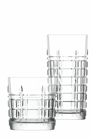 LAV Brit 12-Piece Glass Set (Dishwasher Safe Guaranteed) Brt440-Brt430