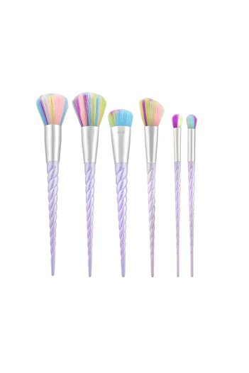 MIMO Pensule pentru Machiaj cu Model Unicorn - Make-up Brushes Set 6pcs -