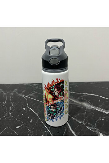 Define Moyas Demon Slayer Tanjiro Cold Water Bottle with Straw