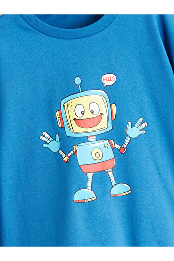 LC Waikiki Crew Neck Printed Boy's T-Shirt