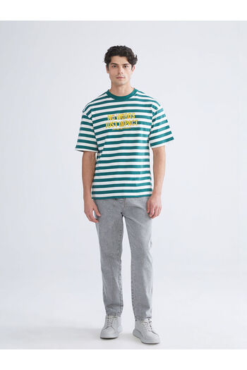 LC Waikiki Sparkling Selections from Shining Store |   Crew Neck Combed Cotton Men's T-Shirt