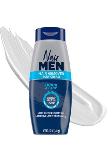 Nair Hair Removal Cream for Men, Body Hair Removal Cream, 12 oz