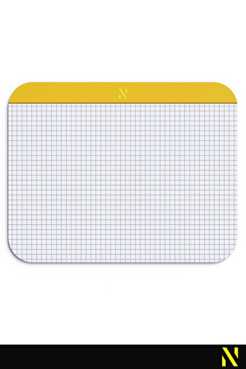 nilizma Yellow Color Checkered Notebook Pattern Mouse Pad -23X19 Cm- Ergonomic Mouse Pad with Non-Slip Base Mousepad