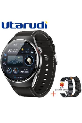 Generic Utarudi GS80 HD Round Screen Smart Watch Fashionable Dial Health Monitor IP68 Waterproof 7-10 Day Ba
