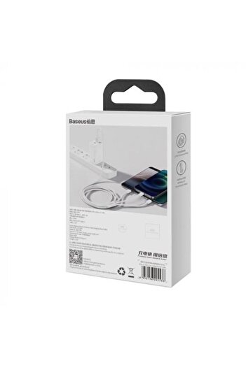 Baseus Superior Series Cablu Fast Charging USB la Lightning, MicroUSB și Type-C Alb, 1.5m