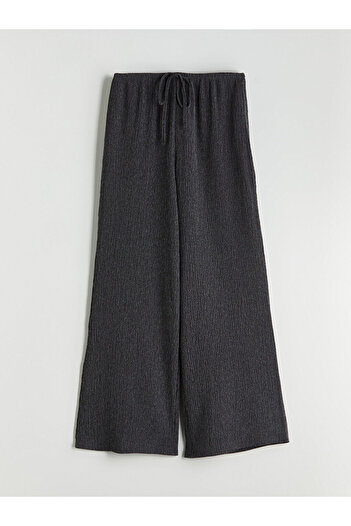 LC Waikiki Create Your Style from Uzg Store |   Textured Wide Leg Women's Trousers with Elastic Waist